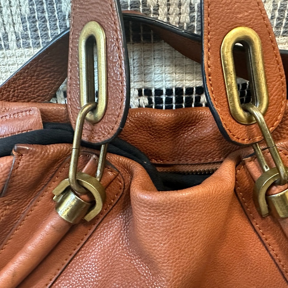 Chloe Brown Leather Shoulder Bag - Picture 13 of 14